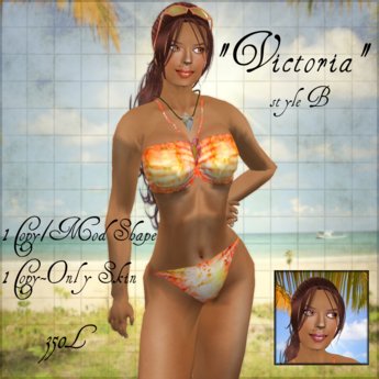 Second Life Marketplace - "Victoria" skin/shape (full) (style B)